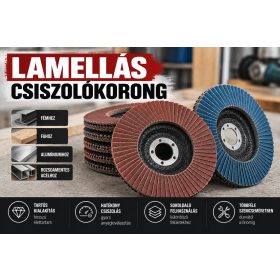 Lamellás csiszolókorong 125mm P40