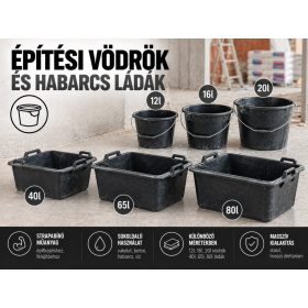 Építési vödör 16l