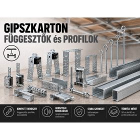 Függesztő pálca kampós 250mm