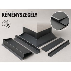 Kéményszegély, festett alumínium 38x38/51cm antracit